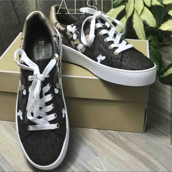 Michael Kors Poppy Lace Up mini MK Logo Blown W - Picture 4 of 8